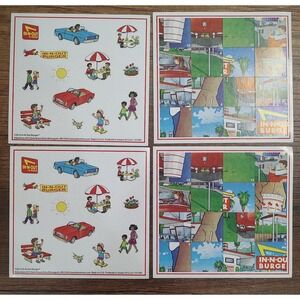 IN-N-OUT BURGER STICKERS SET OF TWO 13 STICKERS EACH SHEET S215